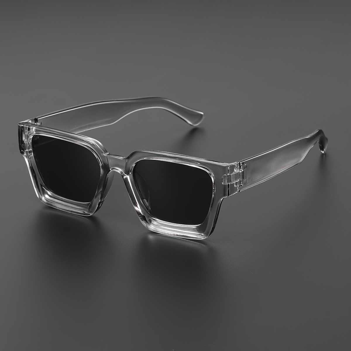 Y2K Retro Square Frame Glasses, Thick Durable PC Lens &amp; Frame, Unisex Casual Style, Full Rim Eyewear for Decorative Fashion Accessory for Men &amp; Women