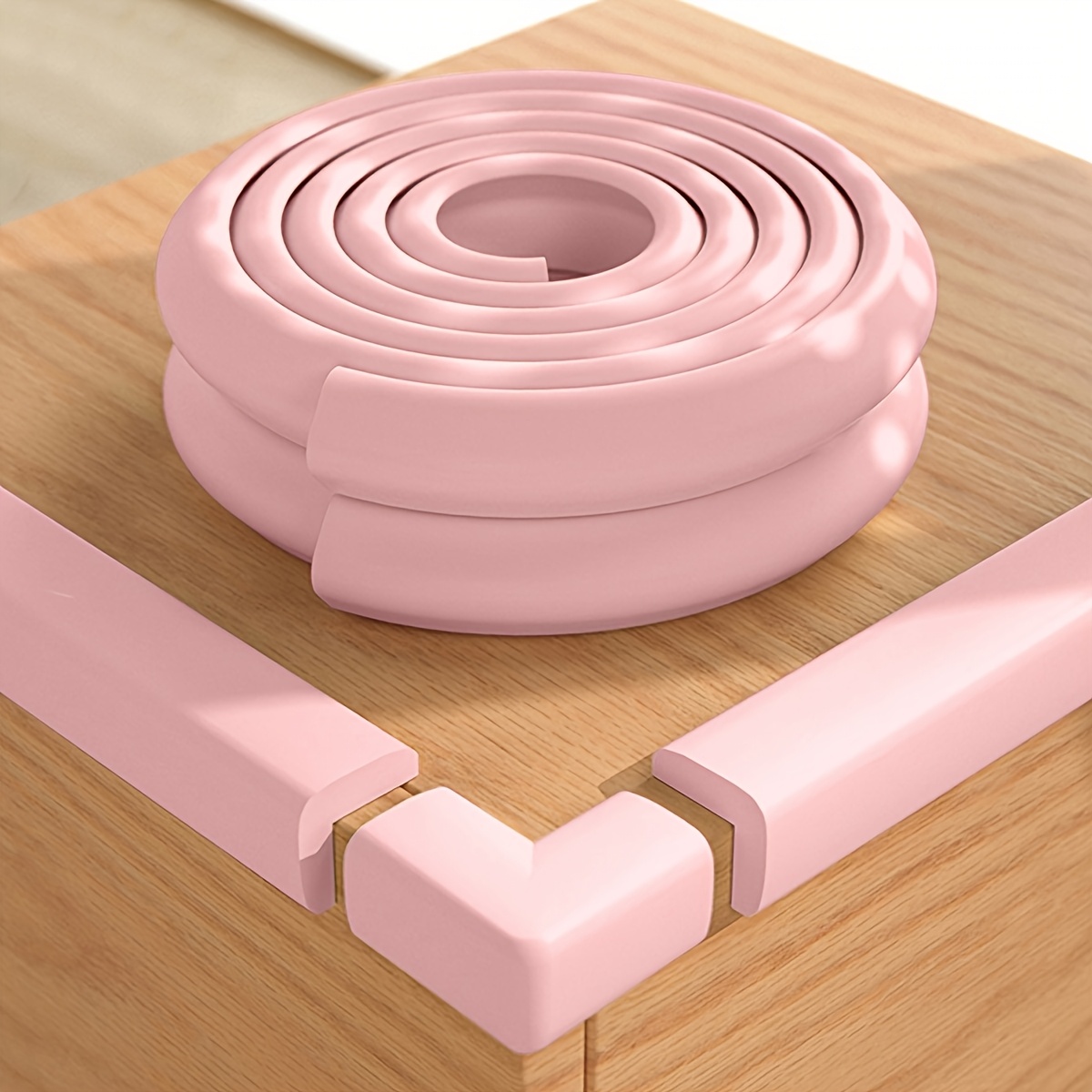 2-meter L-shaped anti-collision strip with back glue, table corner anti-collision protector, anti-collision strip, anti-bump safety edge, soft bed corner sticker, Youngsters's right angle protection cover