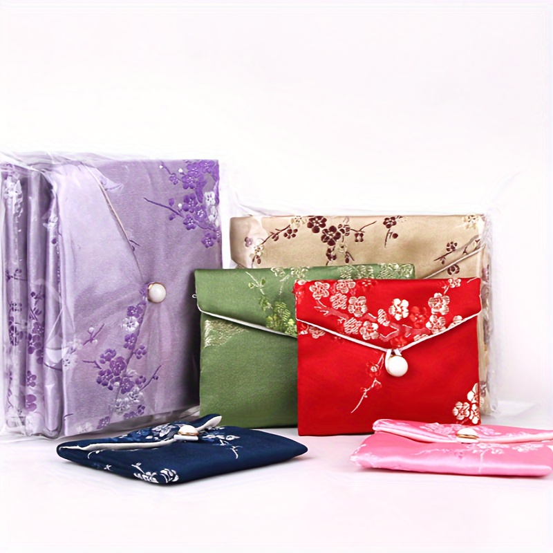 

10pcs Embroidered In 5 - Traditional Chinese Jewelry & Gift Bags, For Weddings, , And
