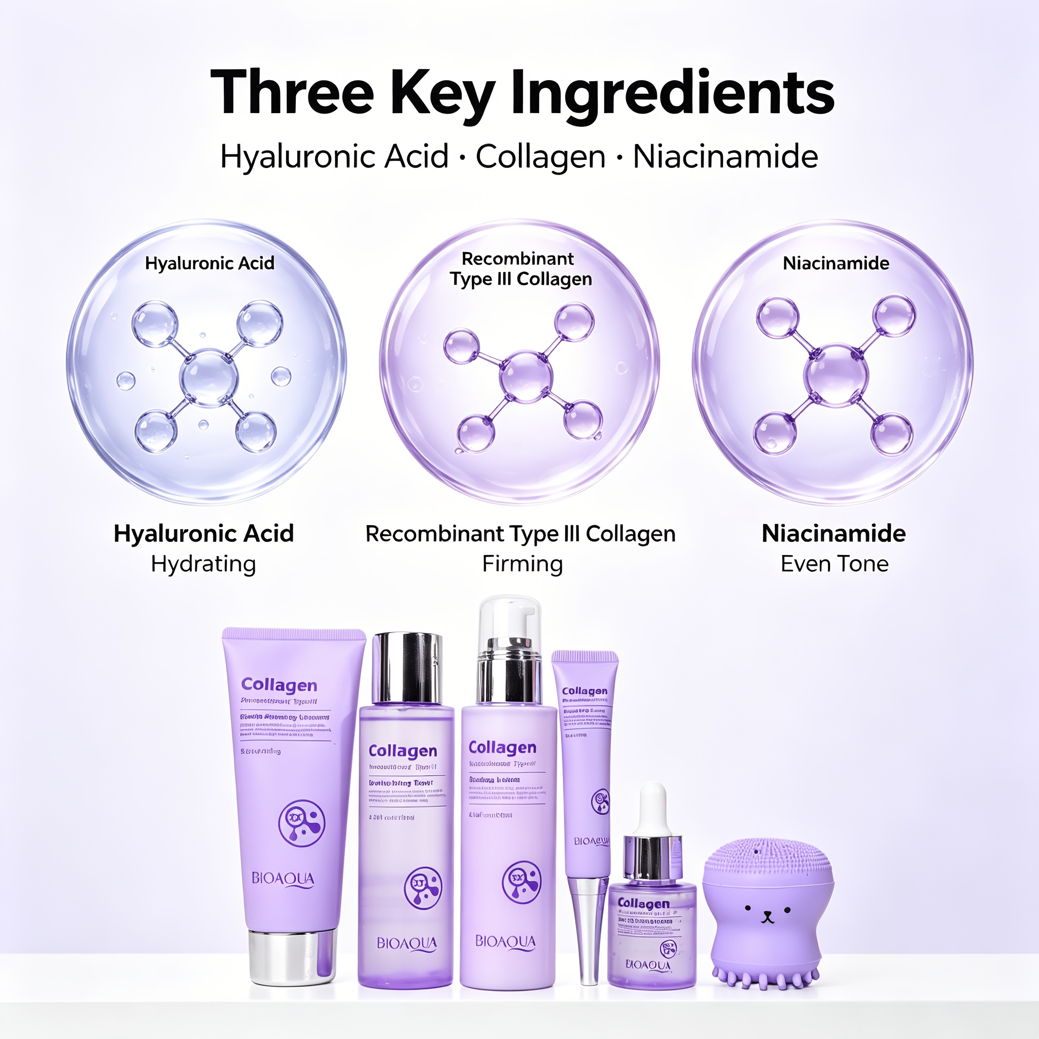 Collagen Hydration Skincare Set with Daily Essentials