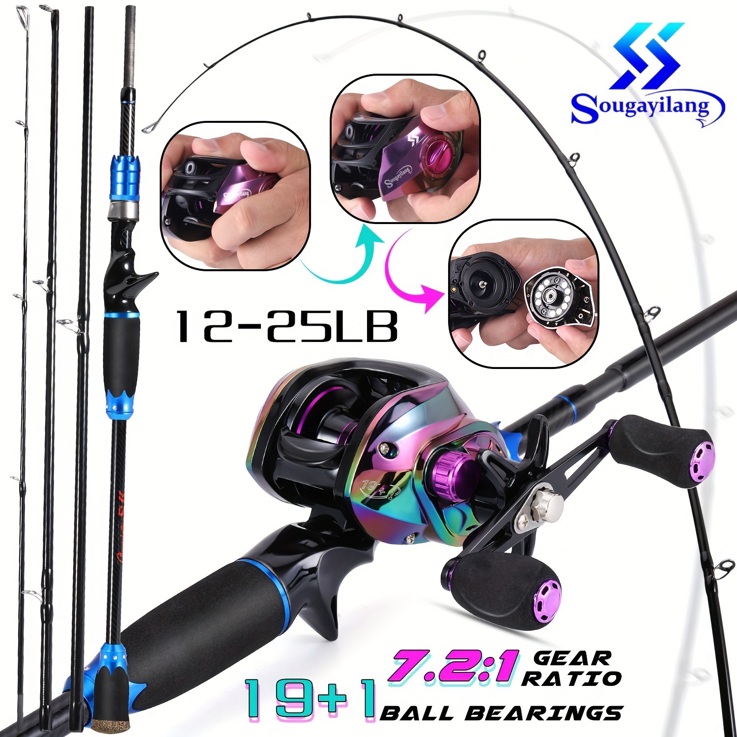 diarrhea and spinning combo ProFISHiency Drip style grips and graceful BARWARE Size:PCH-TRB-6101XH Bent Butt Flambeau Outdoors 6383 3-Tray