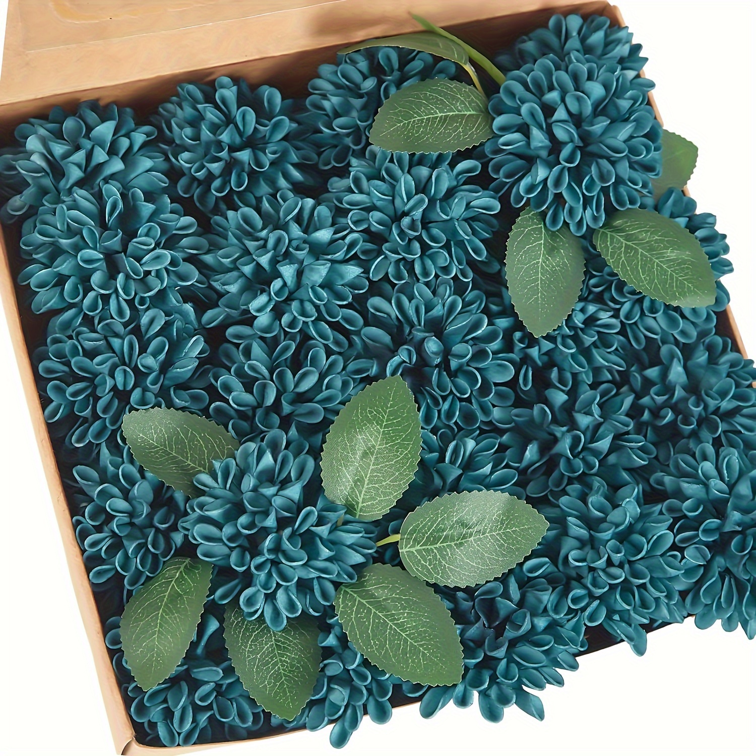 

25 Pack Artificial Dahlia Flowers, 8cm Deep Teal Eva Simulation - Versatile For Diy Bouquets, , Wedding, Bridal, Engagement, Birthday, Party & Holiday Decorations