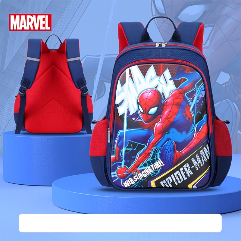 

Marvel Spider-man Large-capacity Spine Protection Backpack Cartoon Backpack, For Season, Valentine's Day Gift