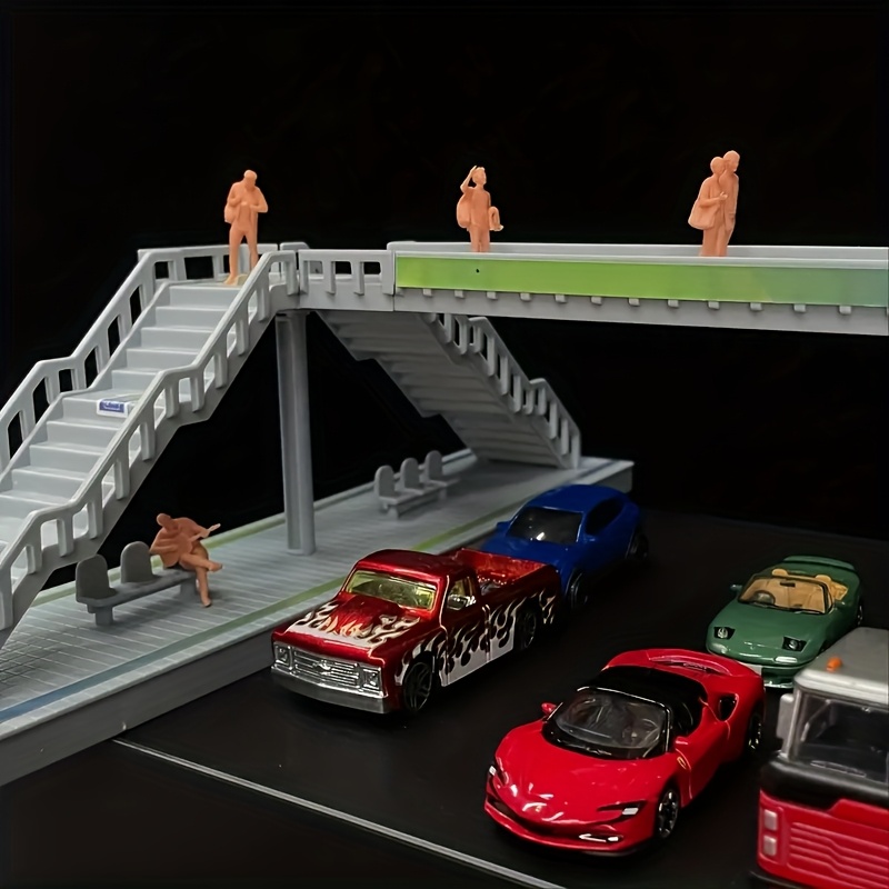 Urban Overpass Bridge Building Model Kit, Modular Assembly