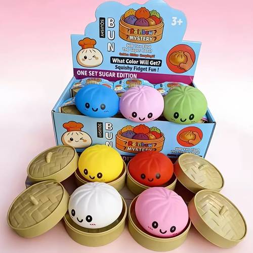 4pcs viral bun music set multi piece party gift bag set handmade slow rebound and sticky perfect as an office christmas halloween