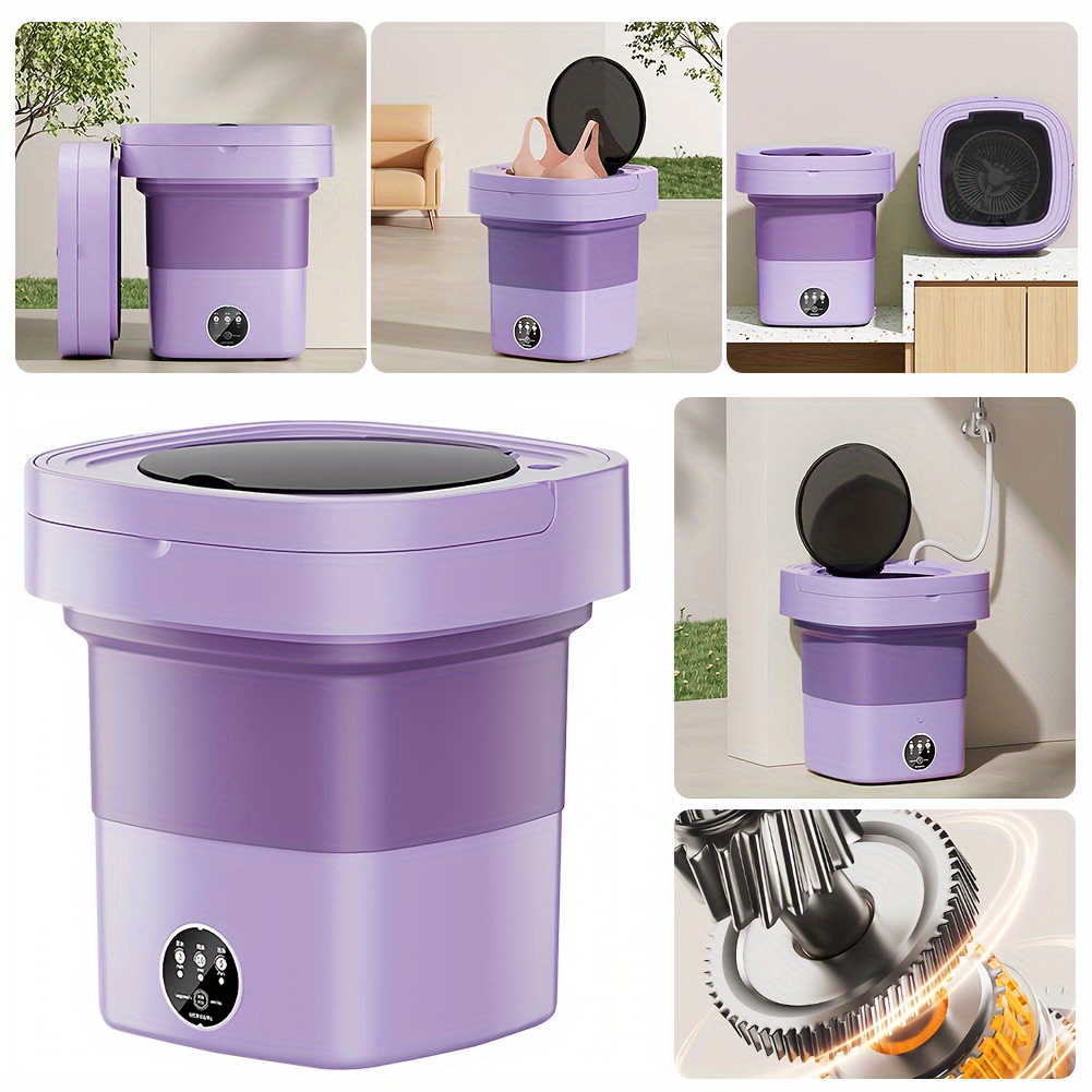 10 l portable washing machine deep cleaning folding washing machine for clothes underwear or small items for apartment laundry camping rv travel details 0