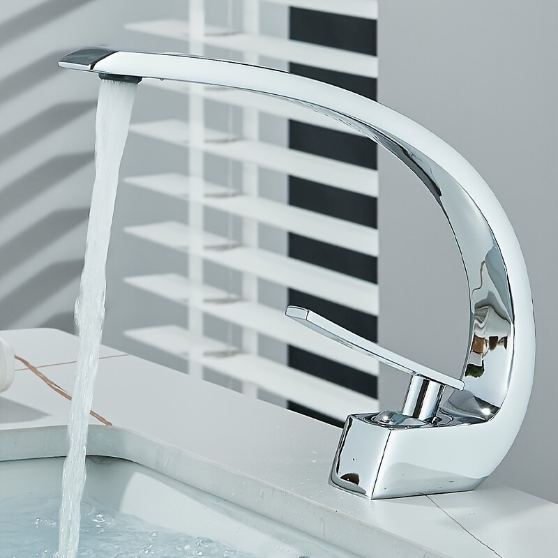 Wasserhahn Bad Wasserfall Waschtischarmatur Badezimmer Waschbecken Mischbatterie