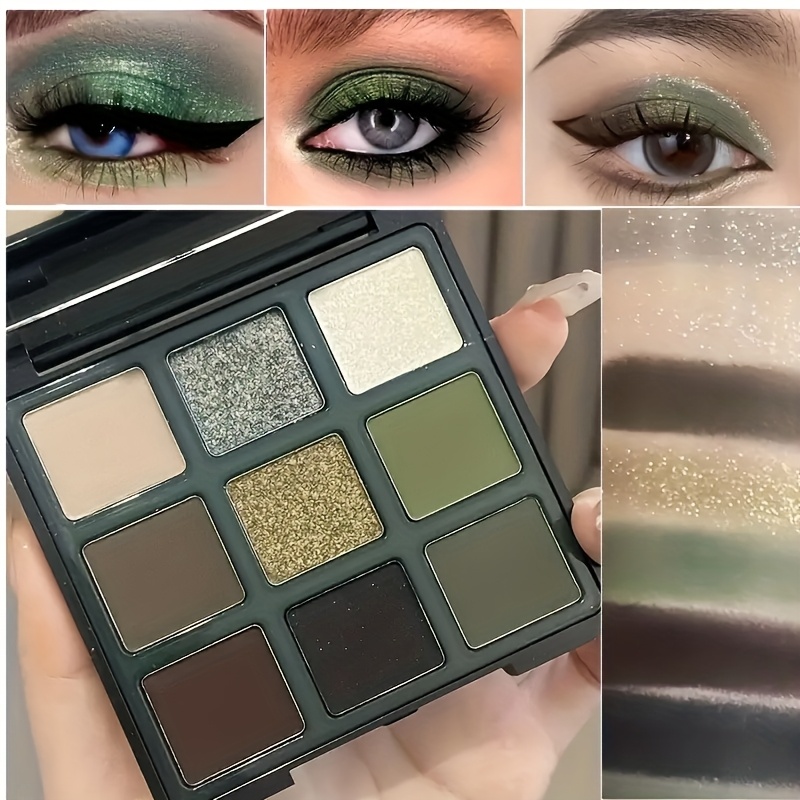 kapeine 9 color eyeshadow palette with matte pearlescent and fine glitter textures waterproof and long lasting suitable for daily and party makeup looks Product details 0