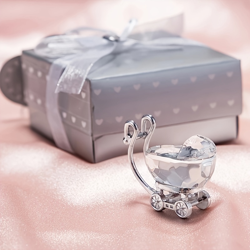Image of Crystal Small Cart Ornament Craft, Valentine's Day Gift Christmas Lovers' Gift Souvenir Proposal Accessory, Baby Full Banquet Commemorative Gift, Bookshelf Room Office Cabinet Decoration