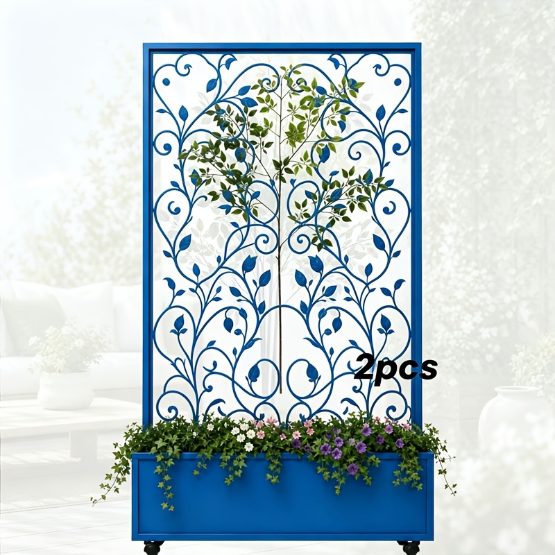 TEMU 2pcs Of Outdoor Sun-resistant Artificial Trees, Summer Garden-specific Greenery, Maintains Shape And Color Without Deformation Or Fading Under