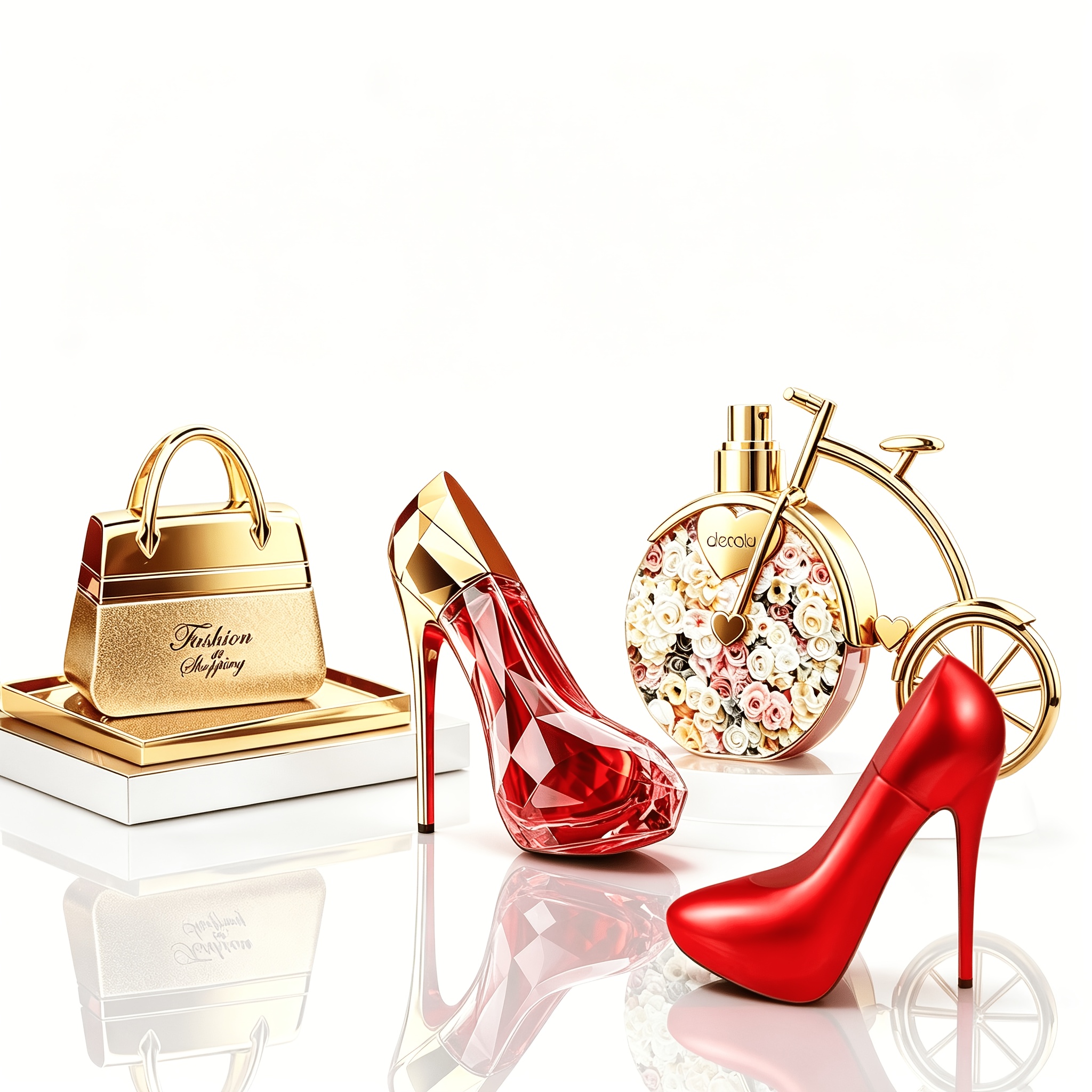 Image of 3/4pcs Women's Perfume Set With Chic Bottle Designs, -floral Notes With , Long-lasting. Ideal For Personal Use Or Gifting For Christmas, Valentine's Day, Mother's Day, New Year And Other Occasions.