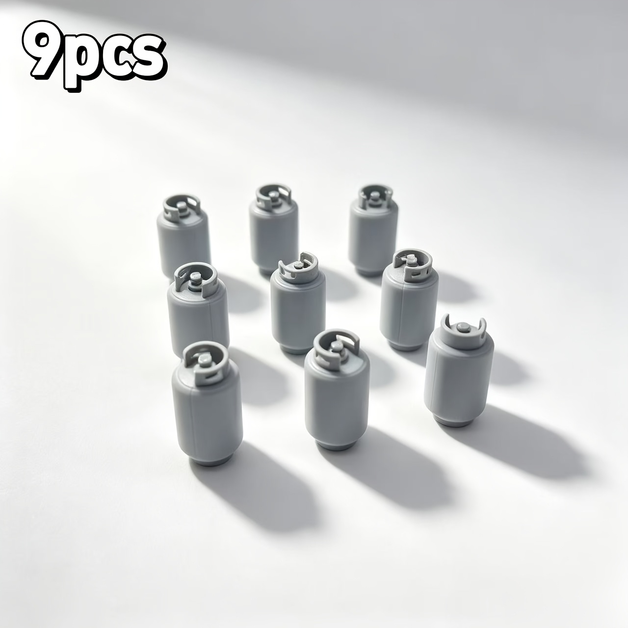 TEMU 9pcs Set, Simulated Gas Cylinder Models, Suitable For 1:87/ Scale Plastic Gas Cylinder Models, Sand Table Scene Layout Accessories, Diy
