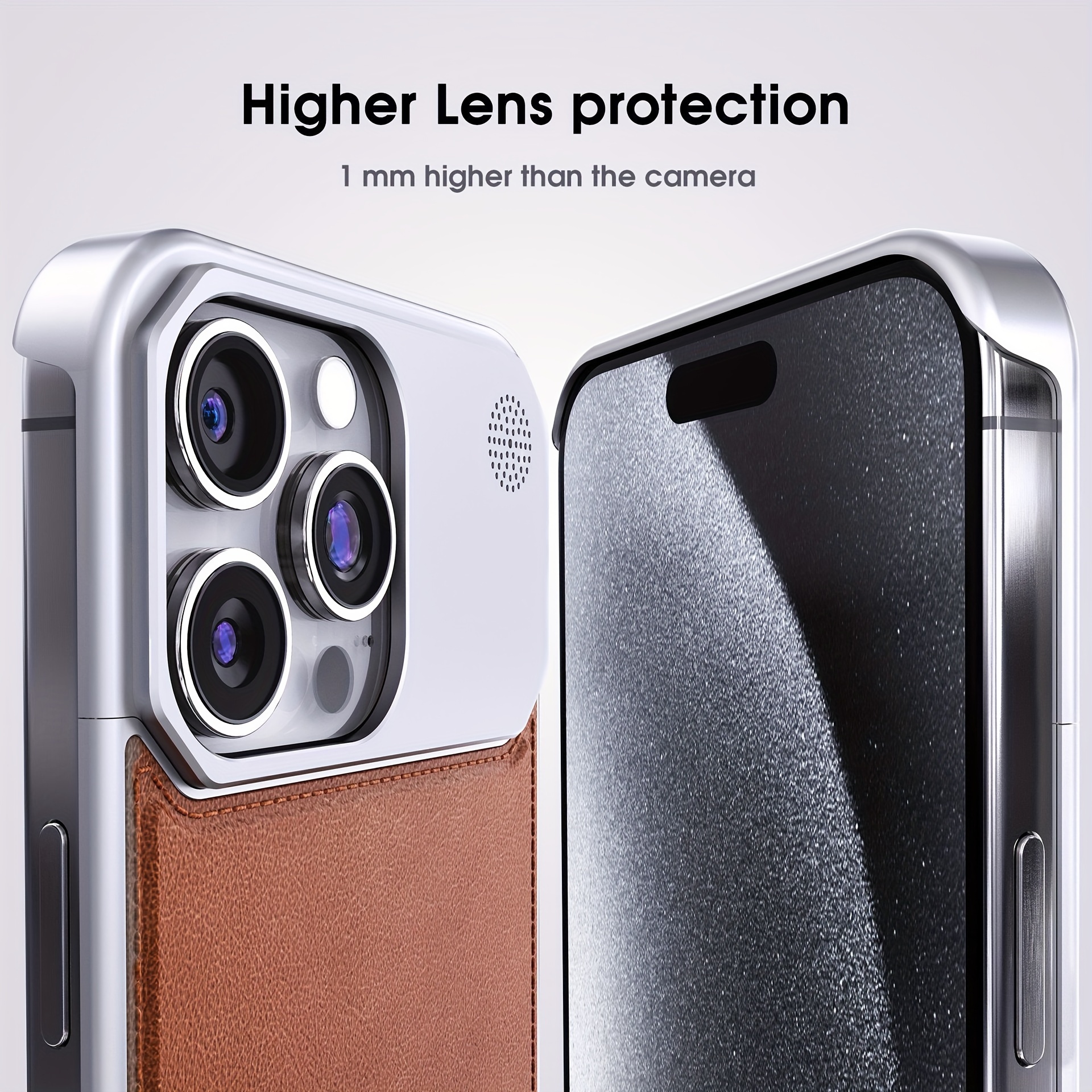 Primerno za iPhone 15 Pro Max, z magnetno funkcijo sesanja, vgrajenim zaščitnim ovitkom iz aluminijeve zlitine z aromaterapijo, etuijem za mobilni telefon_voghion.com