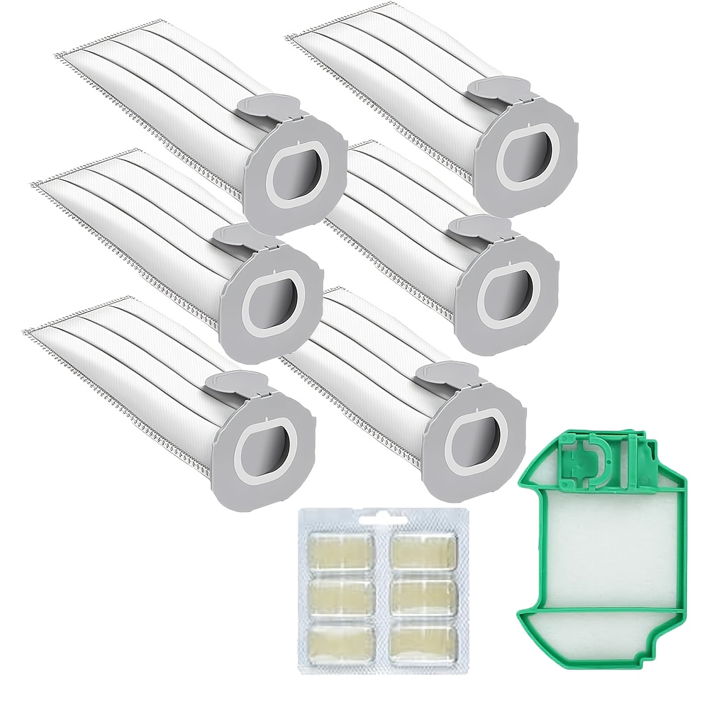 E-shop 8er-Pack Staubsaugerbeutel für Vorwerk Kobold VK7 FP7, Zubehör-Staubsaugerbeutel für Vorwerk Akku-Staubsauger VK7, Premium-Filterbeutel für