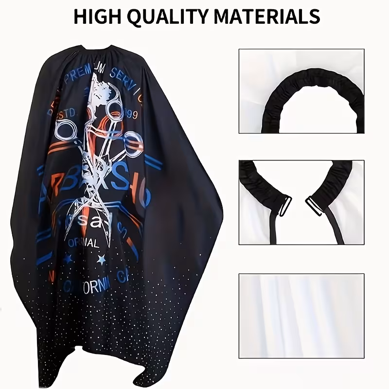 large adult haircut cloak professional haircut cloak haircut cloak with adjustable elastic neckline haircut accessories Product details 2