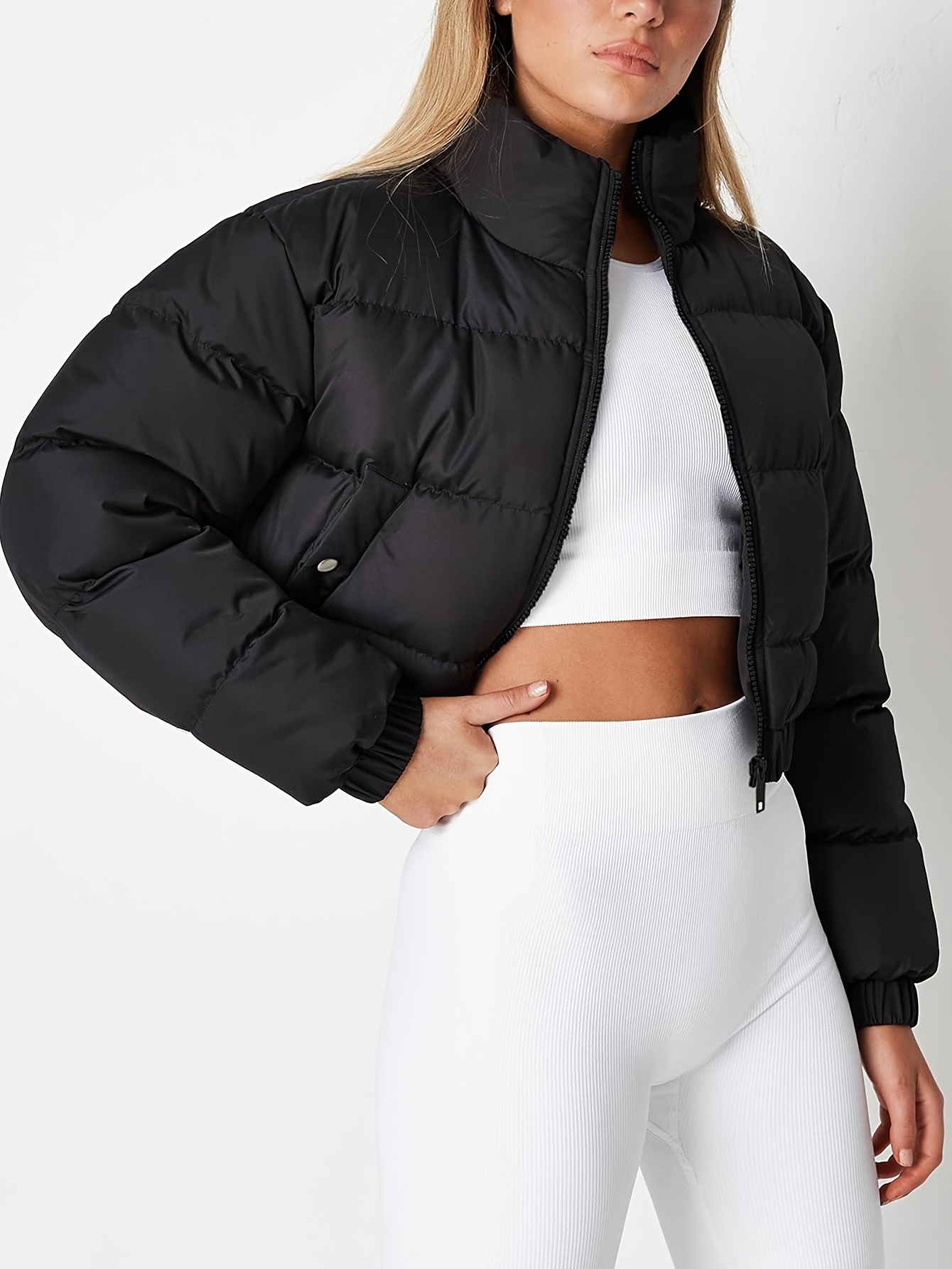 ジャケット・アウター FaxCopyExpress* Cropped Roll-neck Puffer FaxCopyExpress* Cropped Roll-neck Puffer