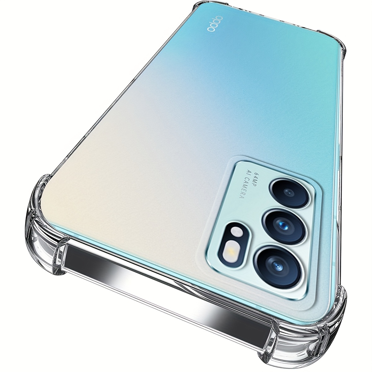 TEMU Phone Case: For Oppo Reno 6 5g/reno 6 Pro 5g Case [drop Protection] Shockproof Protective Transparent For Oppo Reno6 5g/reno6 Pro 5g Case Women