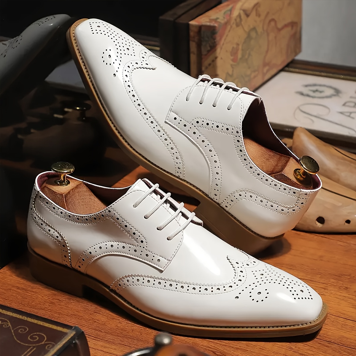 white casual dress shoes White Synchro Casual Shoe main image 0