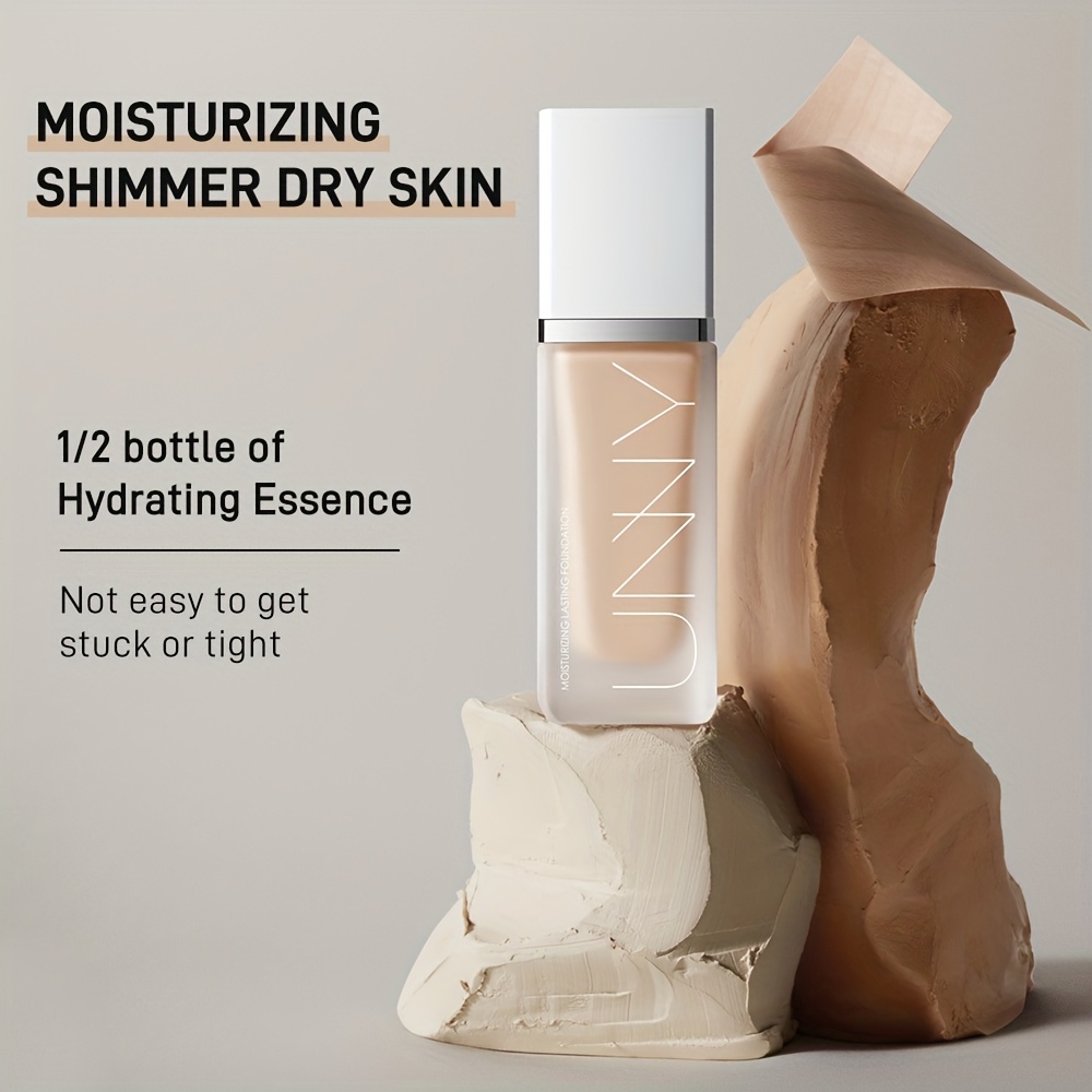 UNNY Liquid Foundation Has a White Cover That Lasts Long And Is Not Easy to Remove. It Lasts Long And Is Not Easy to Be Dull And Conceal Blemishes