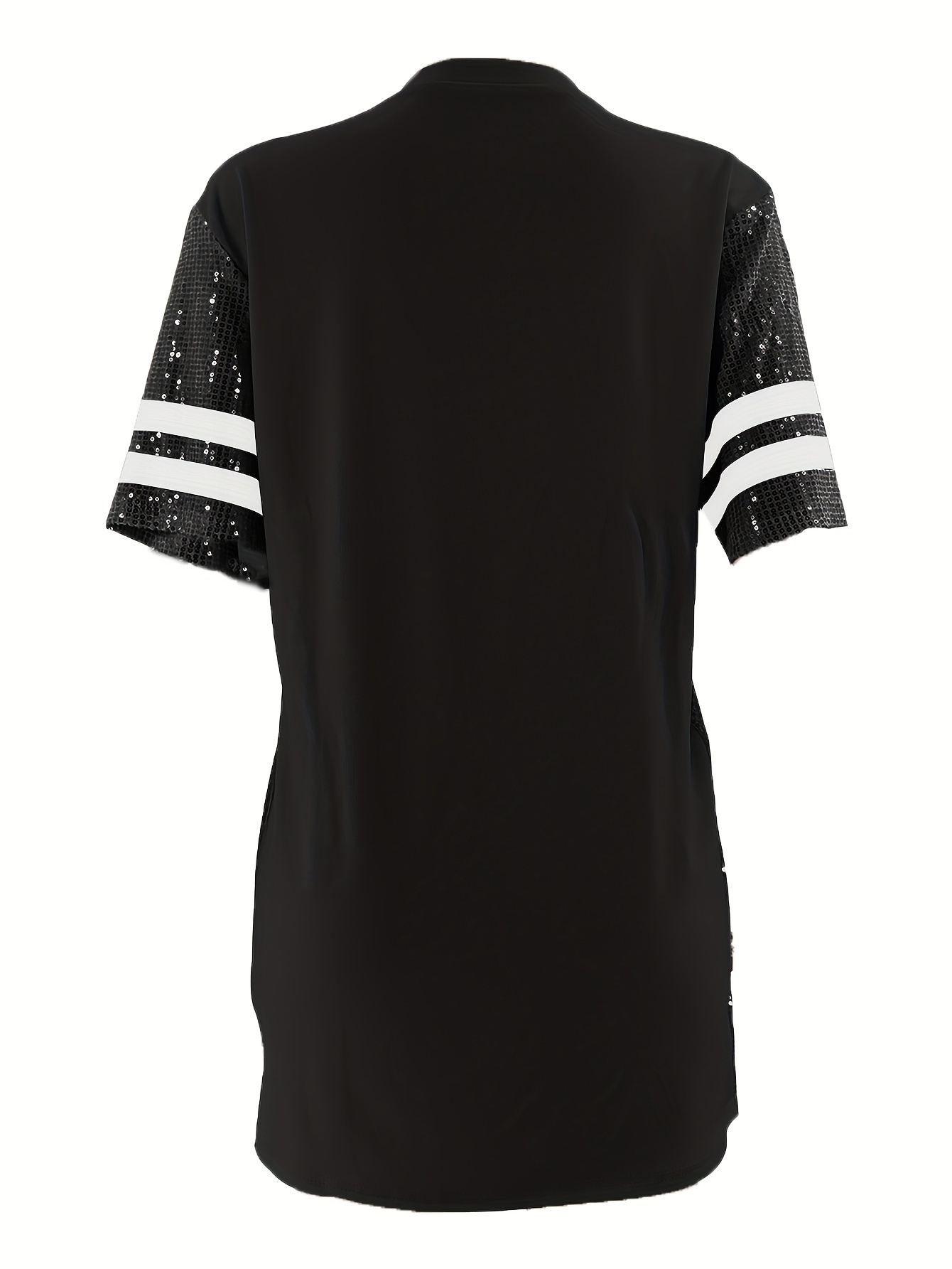 women sequin t shirt dress football jersey - Temu