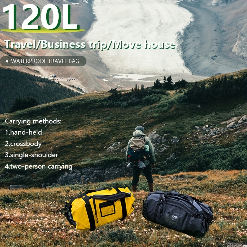 120l large capacity outdoor hiking backpack unisex luggage Temu