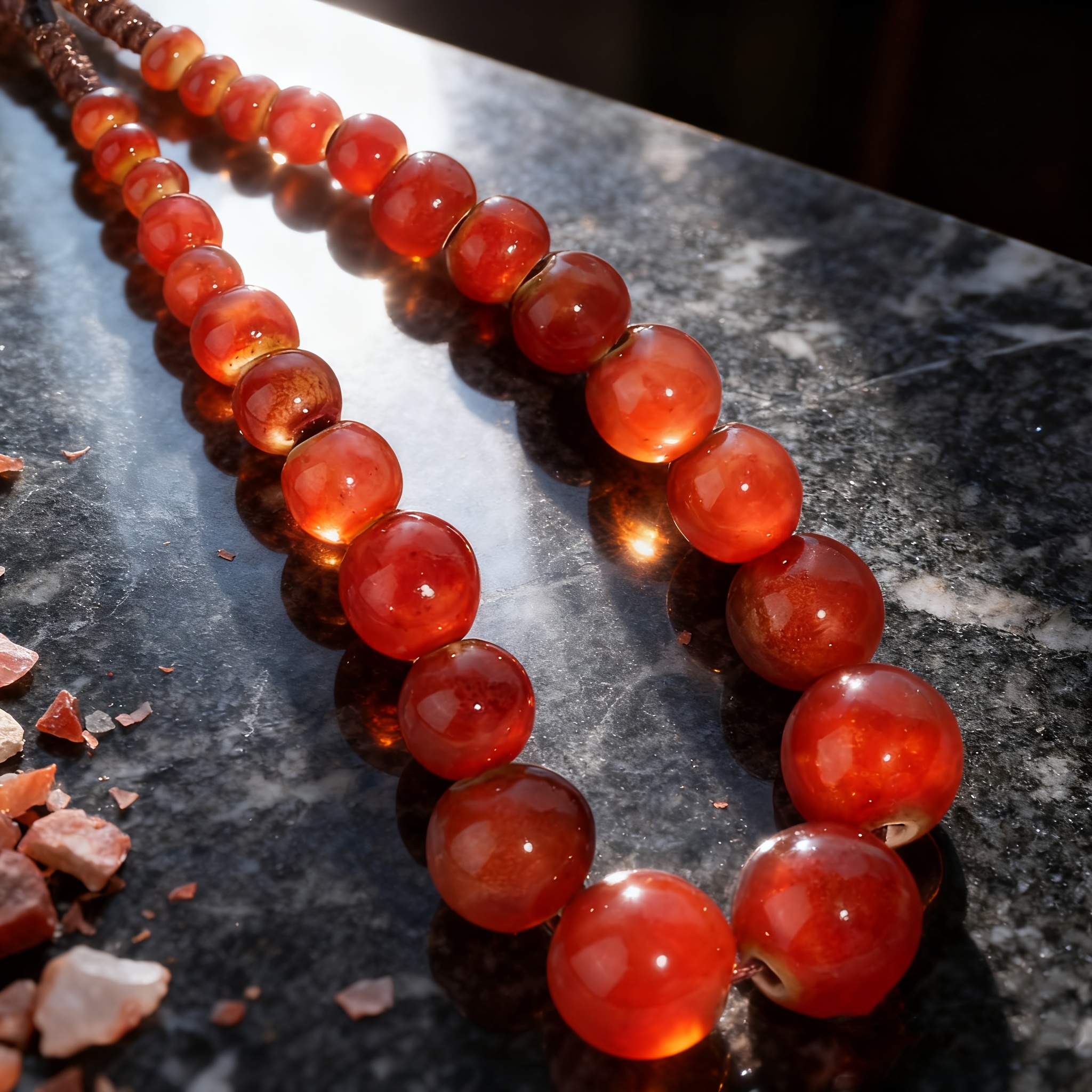 Handmade Bohemian Ceramic Bead Layered Necklace