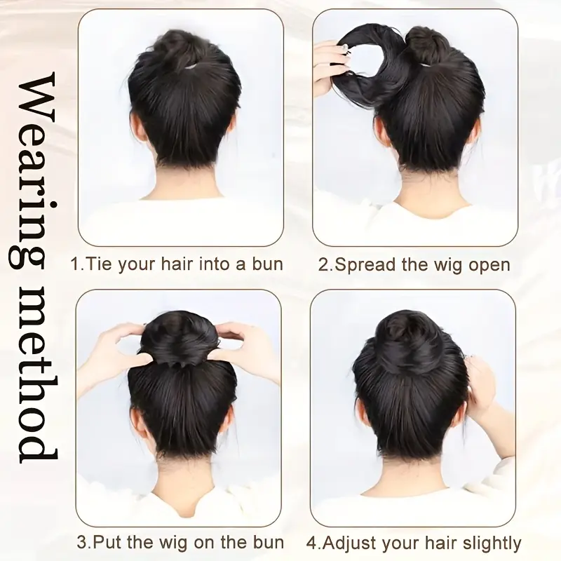 elegant women s magic hair bun maker 4 inch stretchable hair clip accessory high temperature fiber versatile for all hair types   effortless updos stylish updos elegant bun maker     accessories details 5