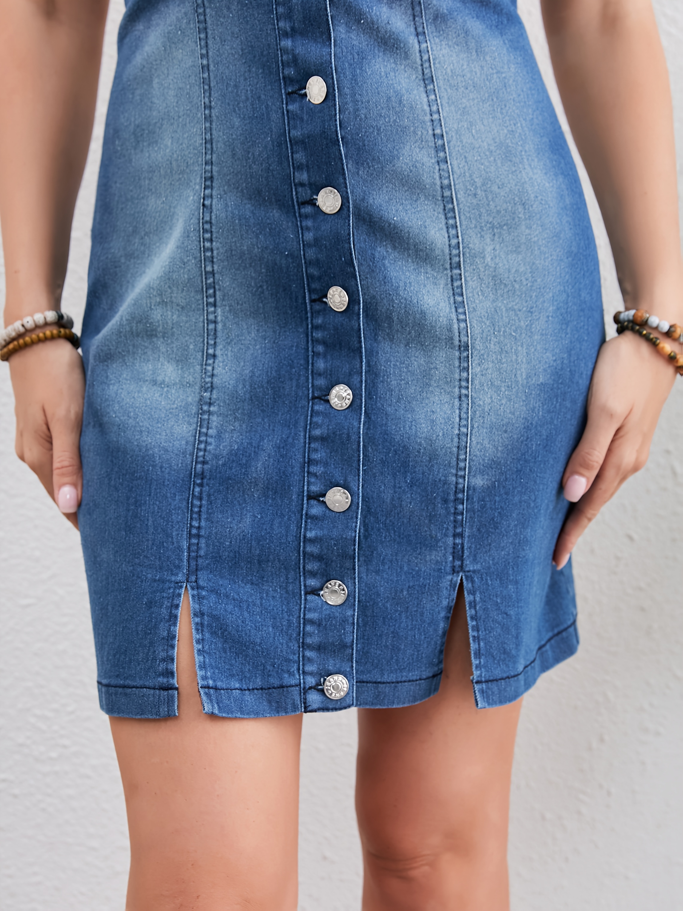 jean bodycon dress Denim Bodycon Midi Dress main image 1
