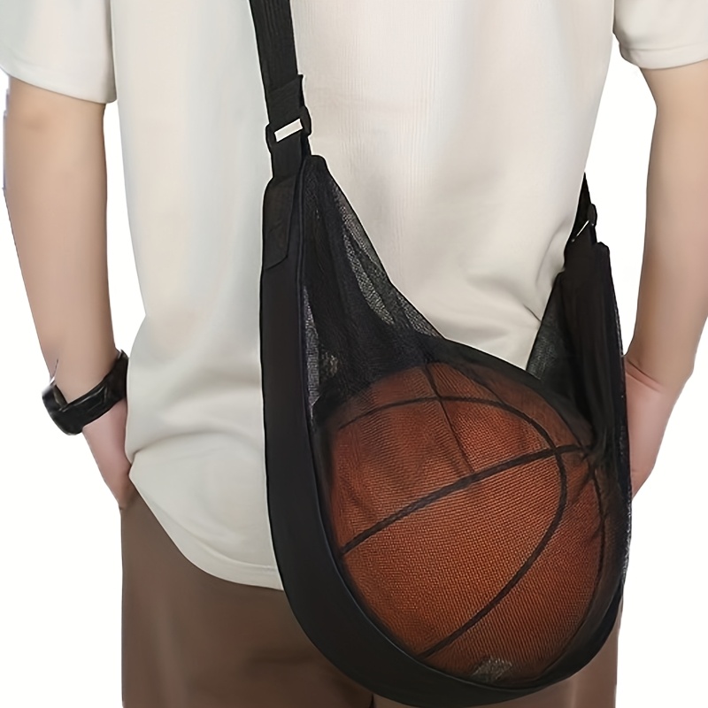 Image of [3 Options] Basketball Bag, Large Capacity, Single Shoulder Crossbody Bag For Sports Training, Ball Storage Bag, Basketball Bag, Volleyball Net Bag, Fitness Bag
