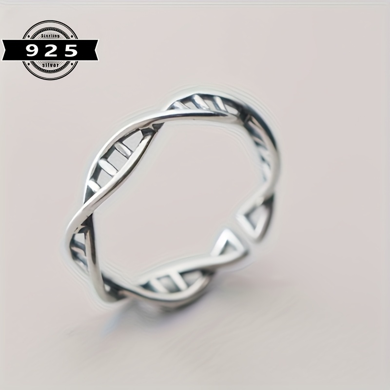 

S925 Ring For Women, Fresh And Twist Open Hand Jewelry S925 Silver Ring For Women, Fresh And Twist Open Hand Jewelry About 1.6g/0.06oz About 1.6g/0.06oz