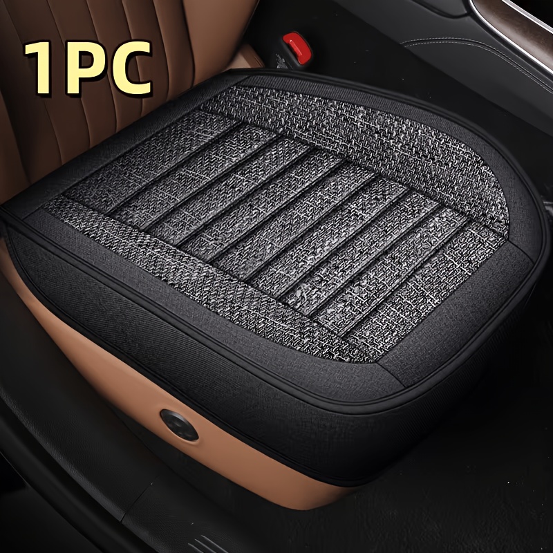 Image of 1pc Universal Car Front Single Seat Base Cushion Thickened And Reinforced Wear-resistant Car Seat Cover Non-slip Fixed Non-displacement 3d Fit Most Home Commuter Models