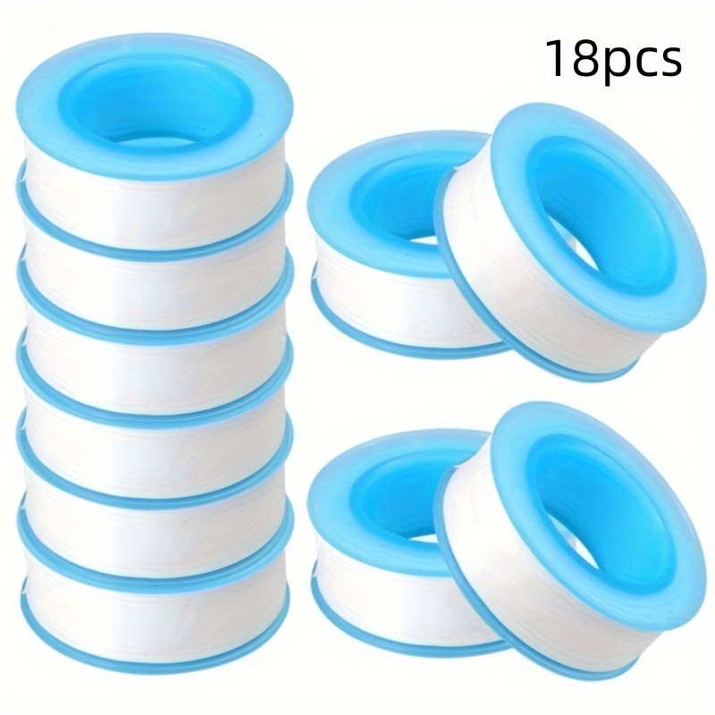 Image of 2/4/6/9/13/18pcs Plumbing Tapes, Ptfe Tapes, Sealing Tapes, Plumbing Tapes, Sealant Tapes, Thread Sealing Tapes, Plumbing Tape For Shower Heads, Plumbing Sealing Tapes, White