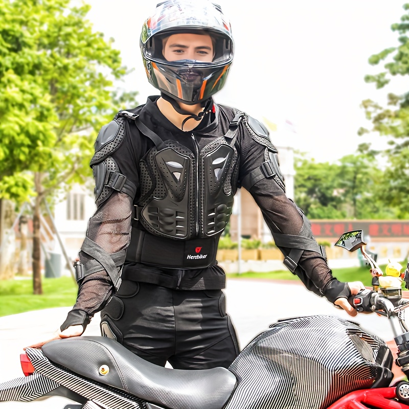 full body   jacket for bmx mtb motorcycle racing durable nylon pa composite with adjustable straps breathable design ergonomic fit black protective gear for motocross enduro sports events motocross gear sleek sports apparel   fasteners Product details 5