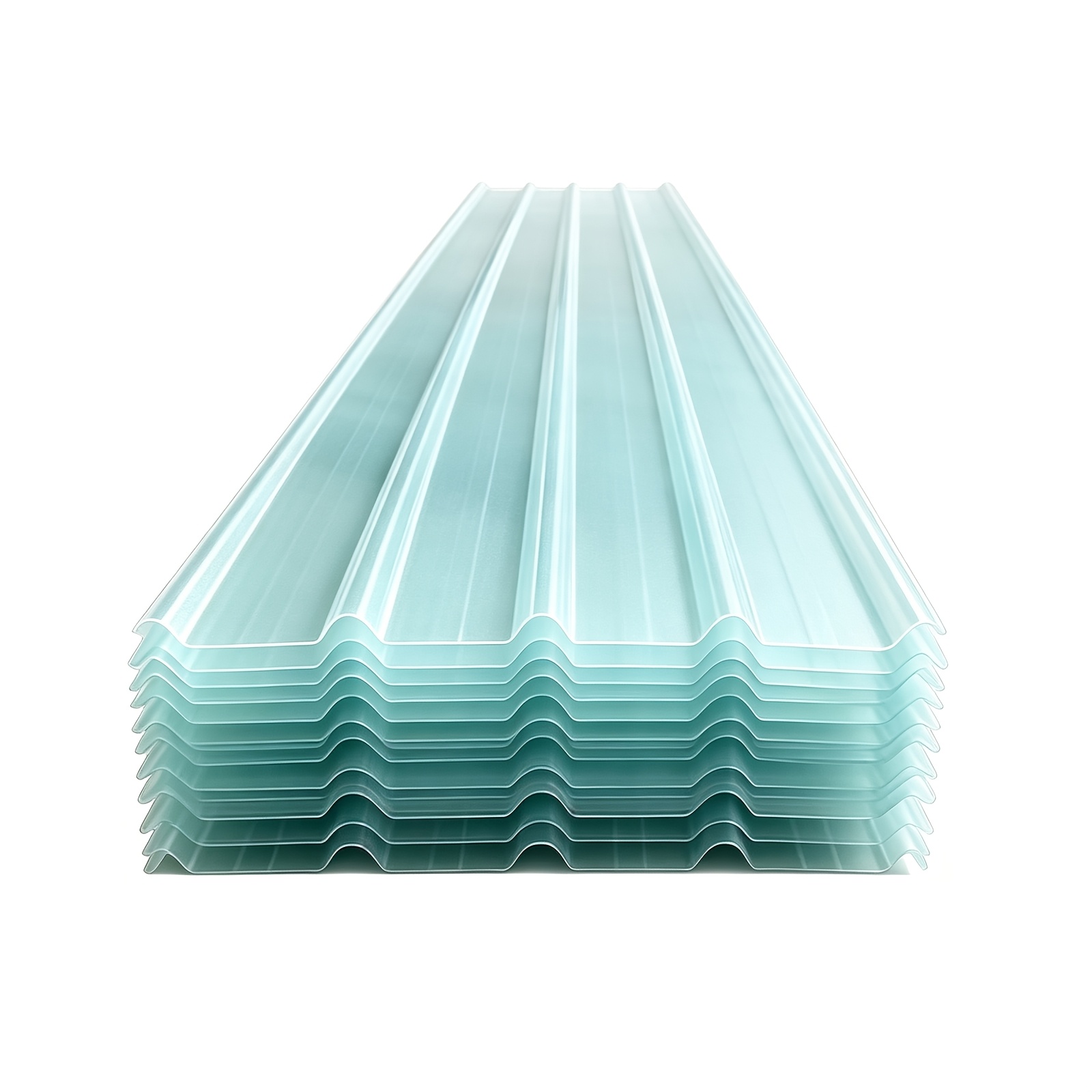 Image of Clear Corrugated Polycarbonate Panel, Translucent Greenhouse Plastic Sheet, Splicable Transparent Heat Insulation , Ideal For Greenhouse, Backyard Carport & Patio Awning Diy, Easy To Cut