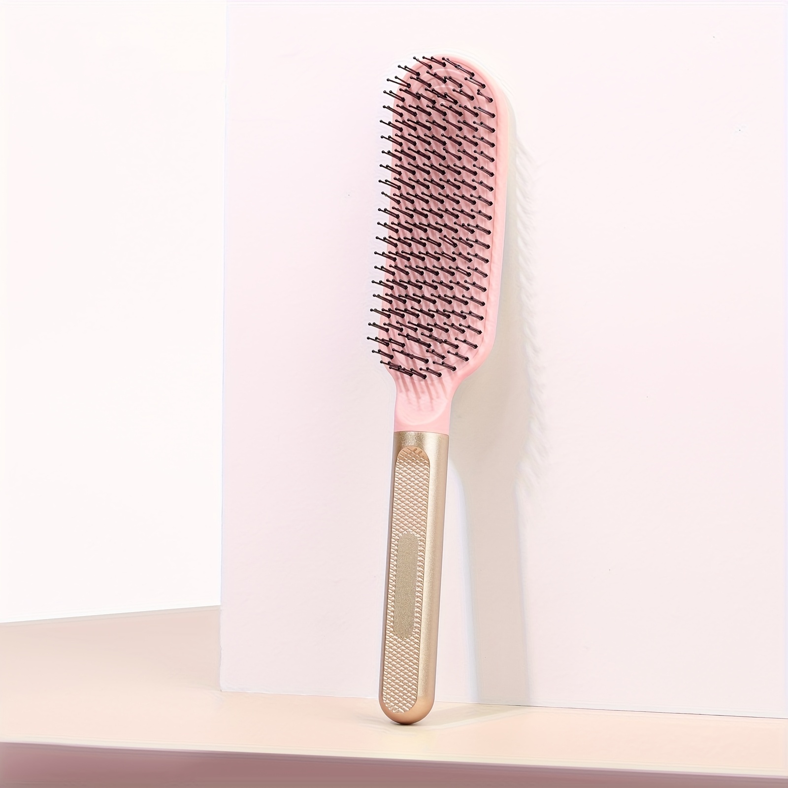 TEMU 1pc Detangling Hair Brush With Flexible High-low Bristles, No Pulling And Massage Comb For Long Curly Wet Hair, Perfect Gift For Girlfriend Or