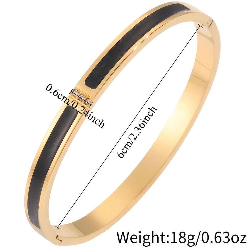3pc Simple Elegant Stainless Steel Bracelet Set, Daily Wear