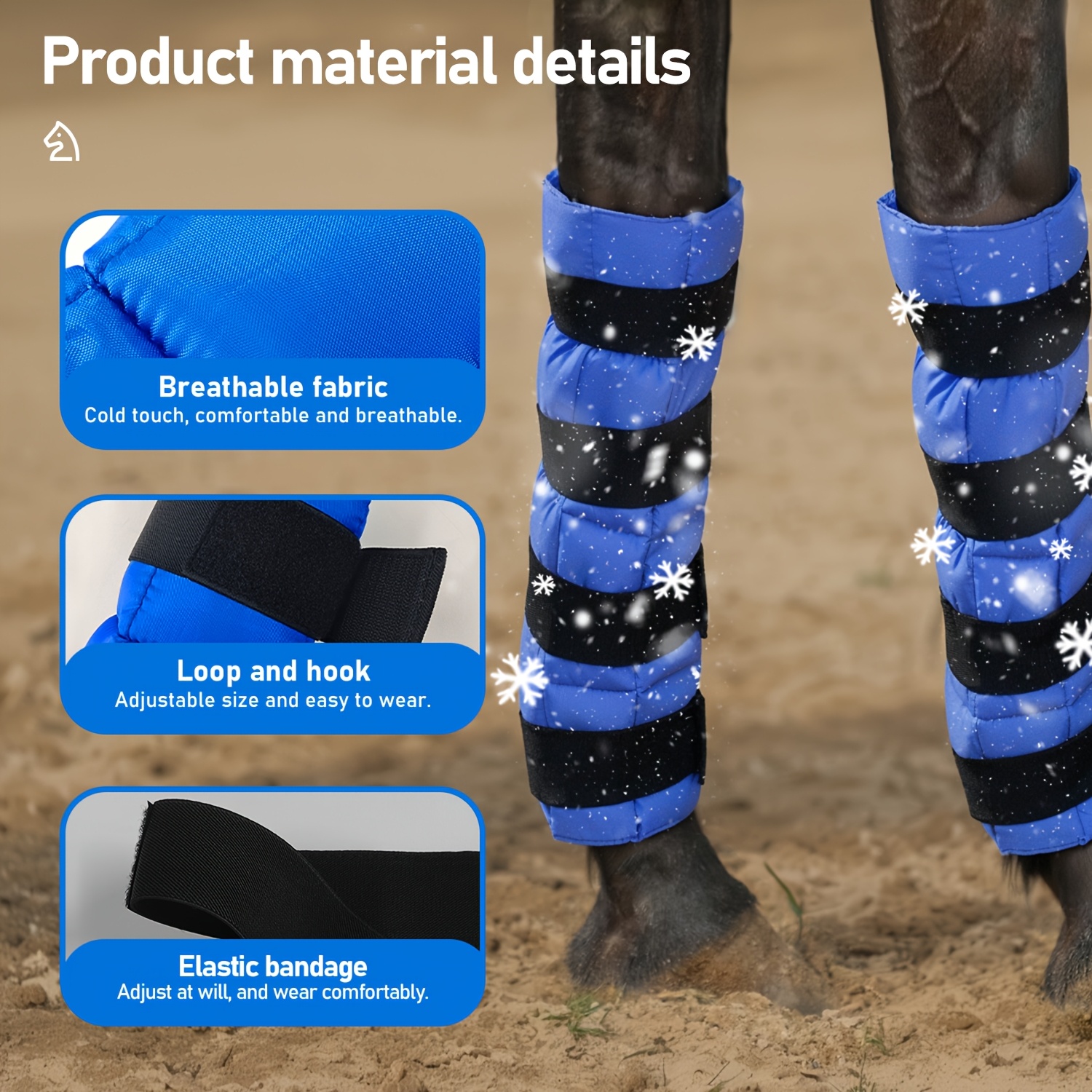 1pc reusable horse leg ice pack cooling knee full leg wrap Temu