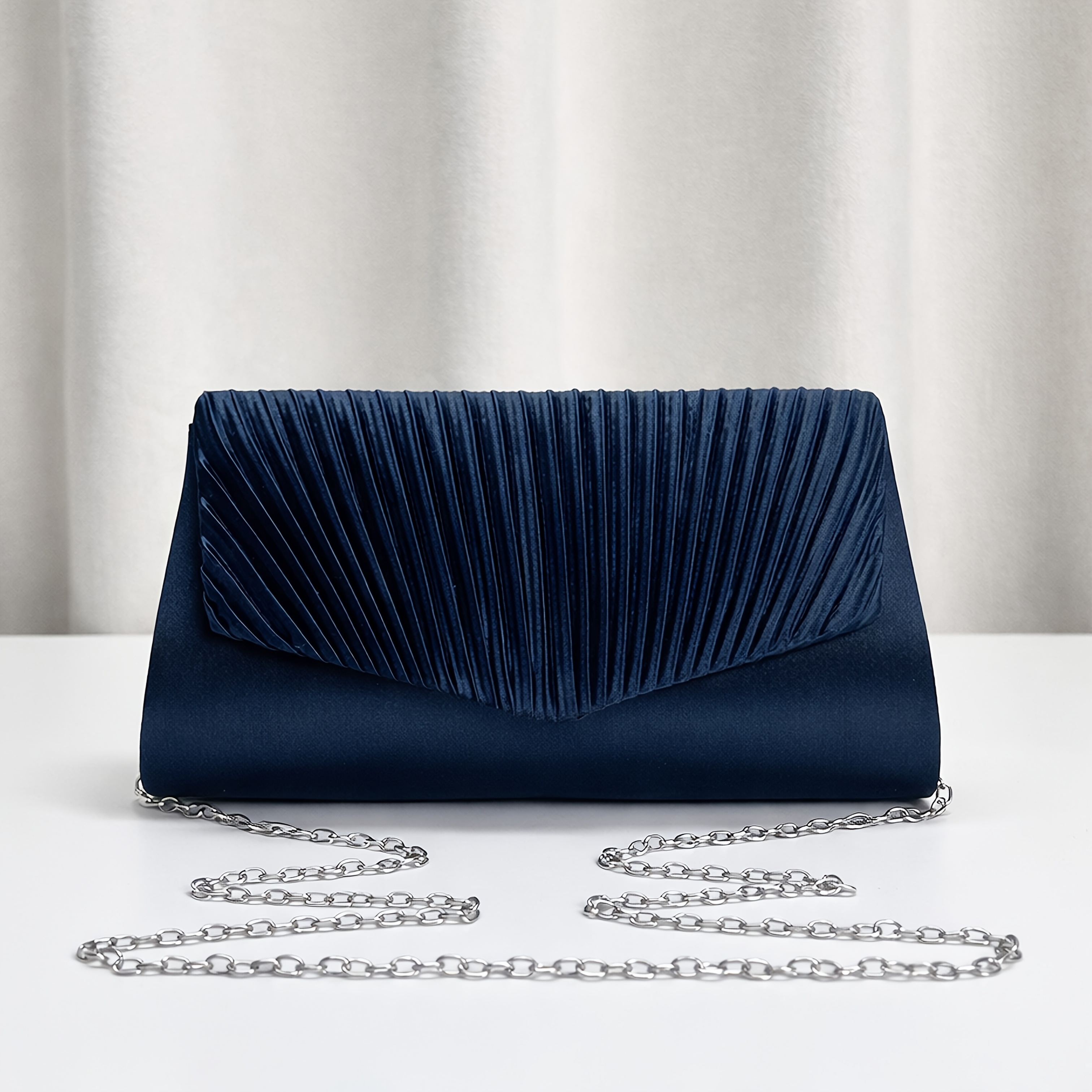 TEMU 1pc Women's Evening Clutch Bag, New Satin, Trendy, Simple, And Elegant, New Irregular And Unique Shape, Bag For Ramadan, Weddings, Factory For