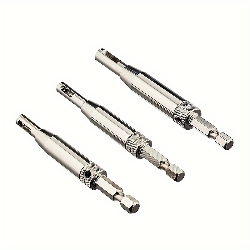 

3pcs Drill Bit Set, Steel For Quick & Precise Woodworking, Woodworking Tools