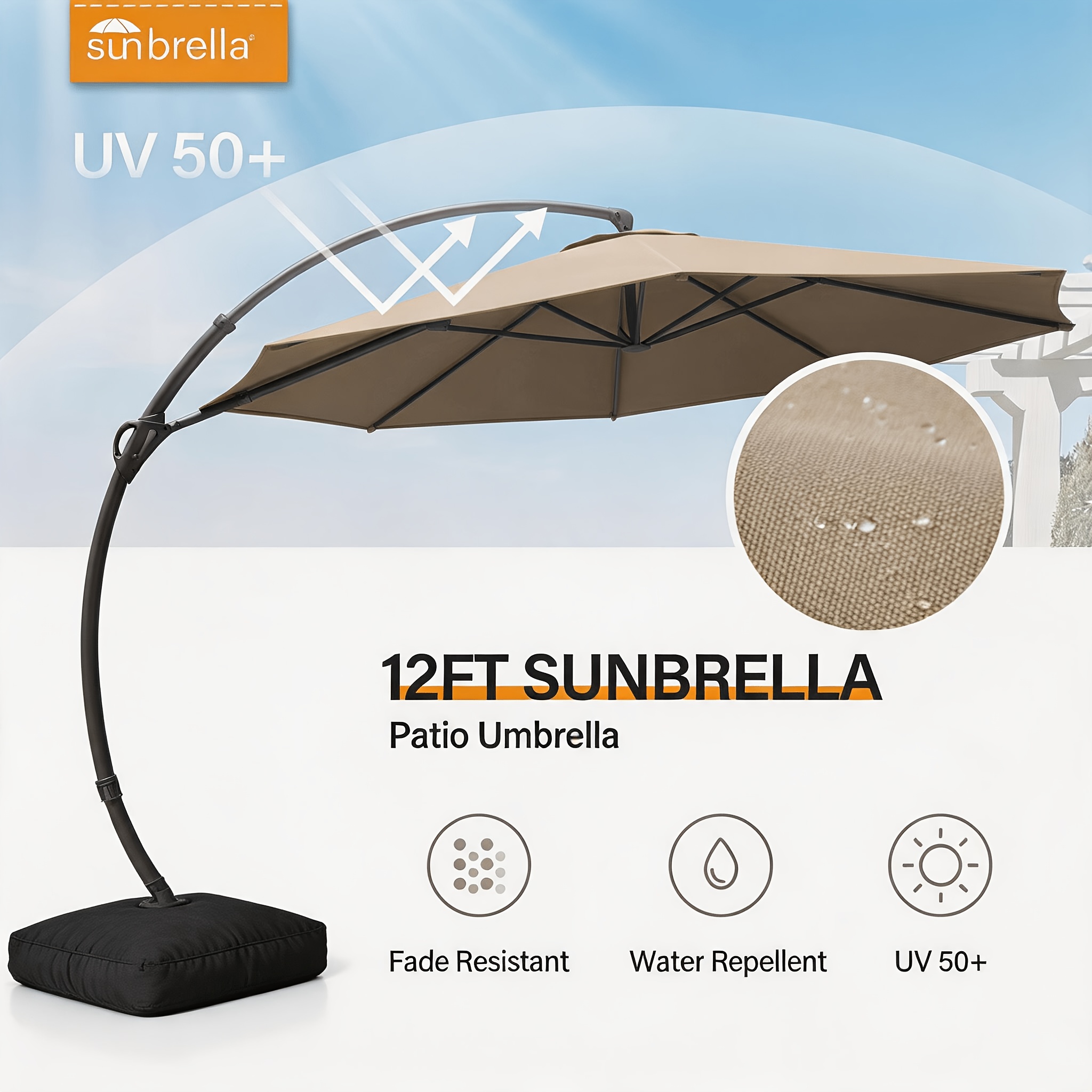 outdoor patio umbrella base included 11ft - Temu