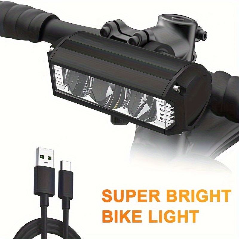 

Led Bike Light, 1000ml Usb Rechargeable Bicycle Headlights 4 Light , Bike Headlight, For Mtb Off-road Cycling Commuting