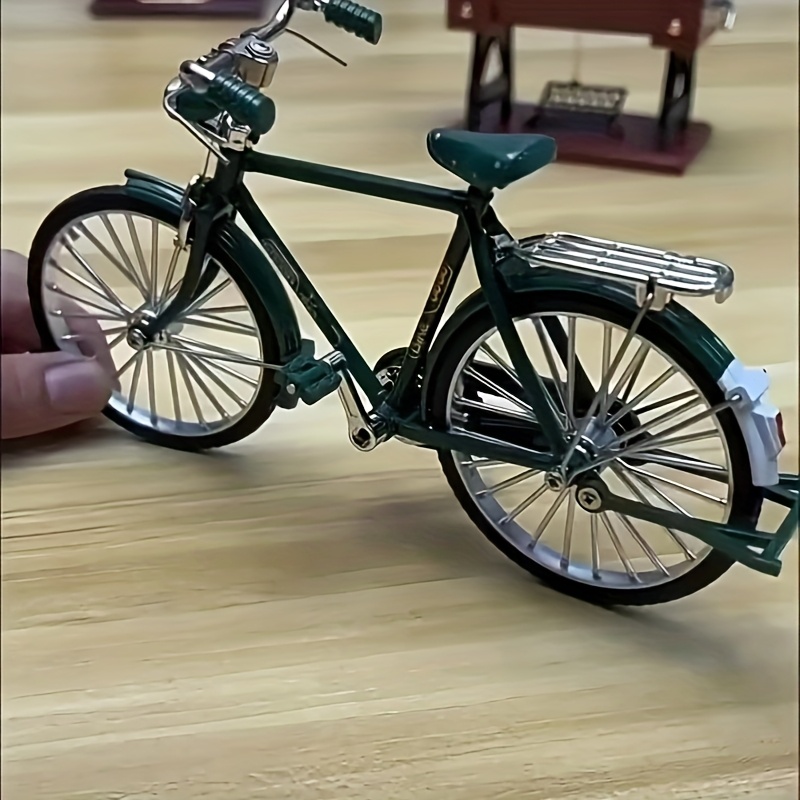 vintage bicycle model kit 51pcs miniature scale set with inflator carrying case aluminum alloy collectors hobbyists ideal gift and home office decor details 11