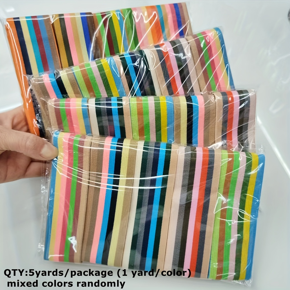 4cm Yards Assorted Colors Elastic Band Hair Band Shoulder Strap Pants Sewing Supplies