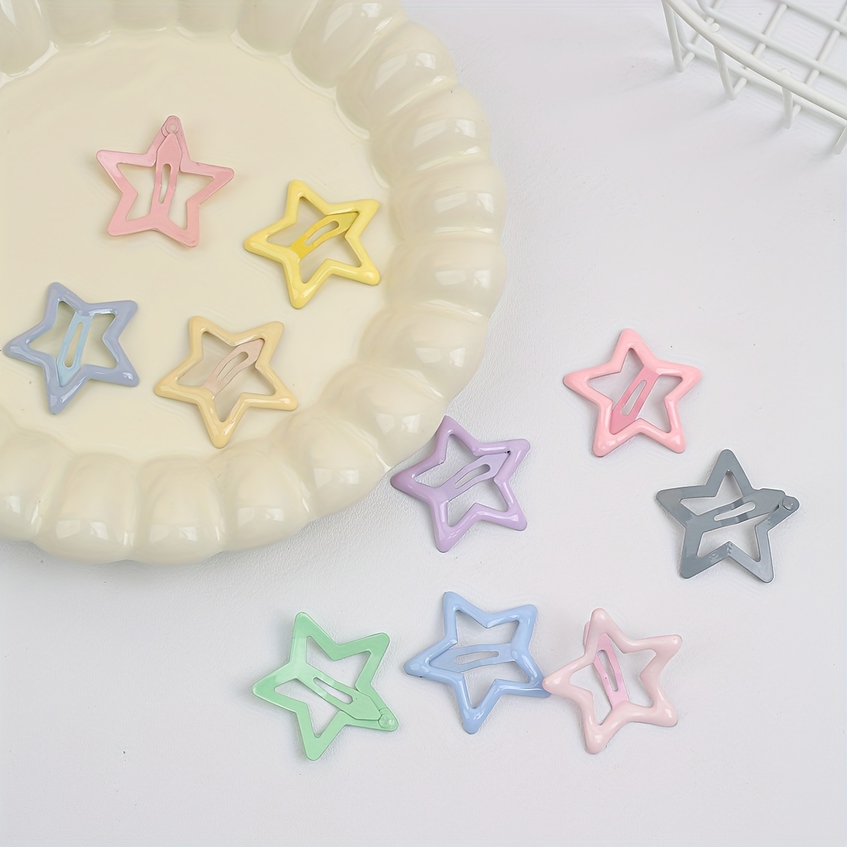 star shaped hair clips sold on Temu Philippines