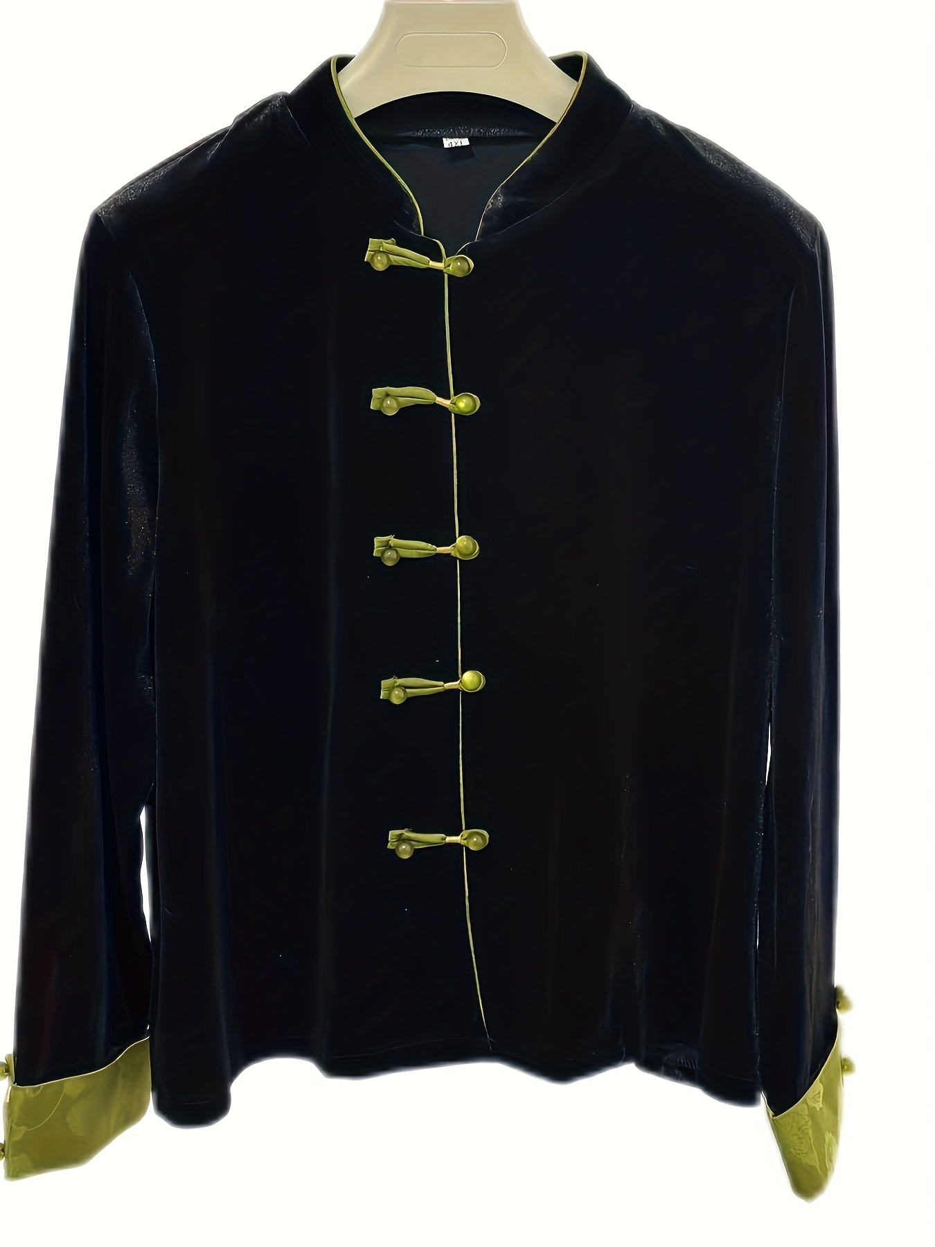 elegant chinese style collar velvet coat Temu Kuwait