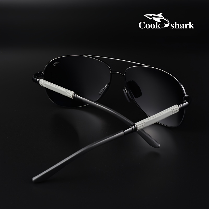 Cook Shark Polarizing Mirror Sunglasses for Day and Night Driving