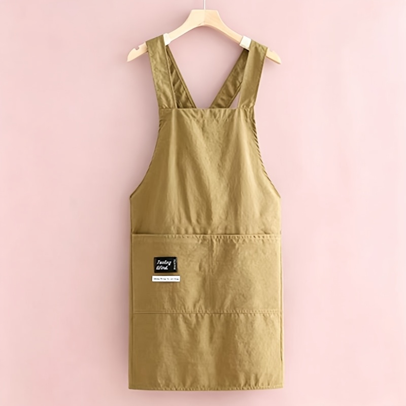 TEMU 1pc And Kitchen Apron For , Sleeveless Waist, Catering, Women's Work Clothes Apron
