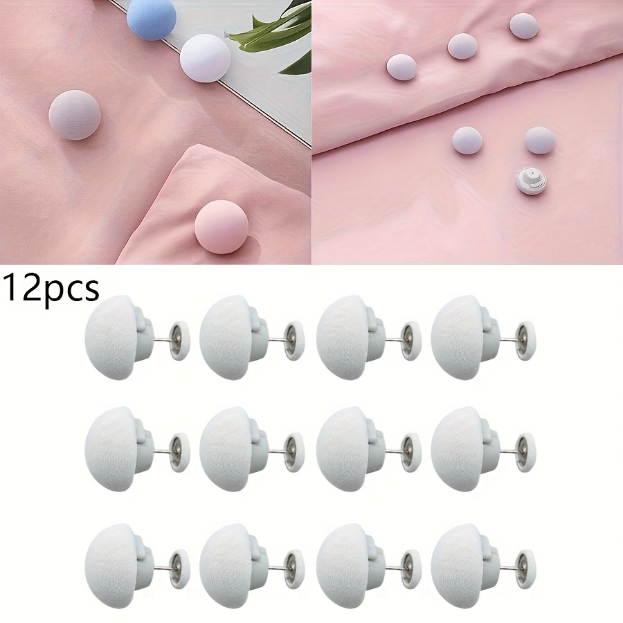 

12/20pcs Bed Sheet Quilt Clip One-button Down Quilt Cover Clip Non-slip Blanket Quilt Fixing Clip