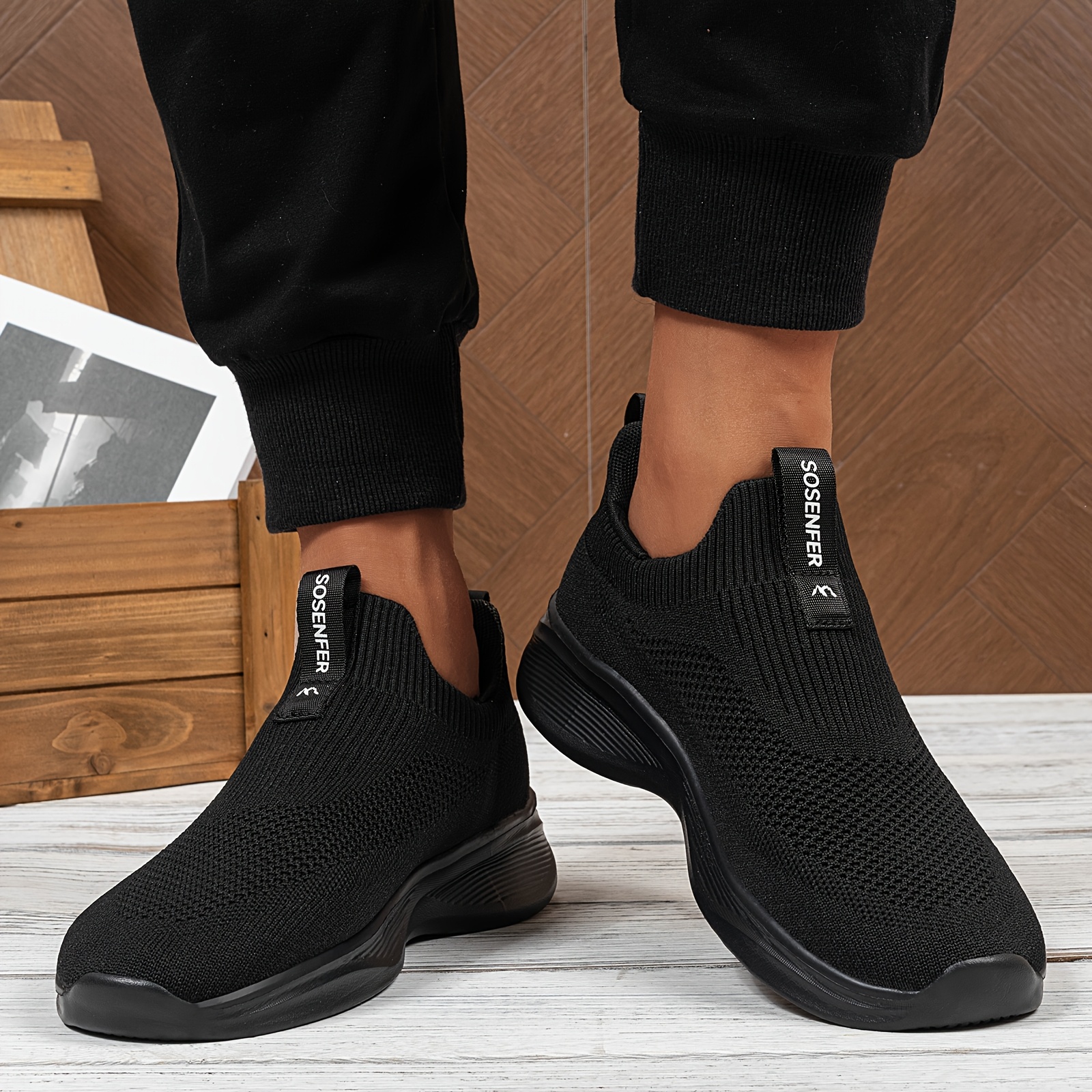 Image of Slip-on ! Unisex Lightweight Breathable Sneakers - Wear Walking Shoes For Men And Women - Gym, Park, Outdoor Workout - Casual Slip-ons
