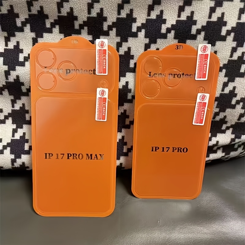 E-shop 2-in-1 Objektivschutzfolie und Rückseitenschutzfolie passend für iPhone 17 Pro Max, Handy Schutzfolie passend für iPhone 17 Pro, Kratz- und